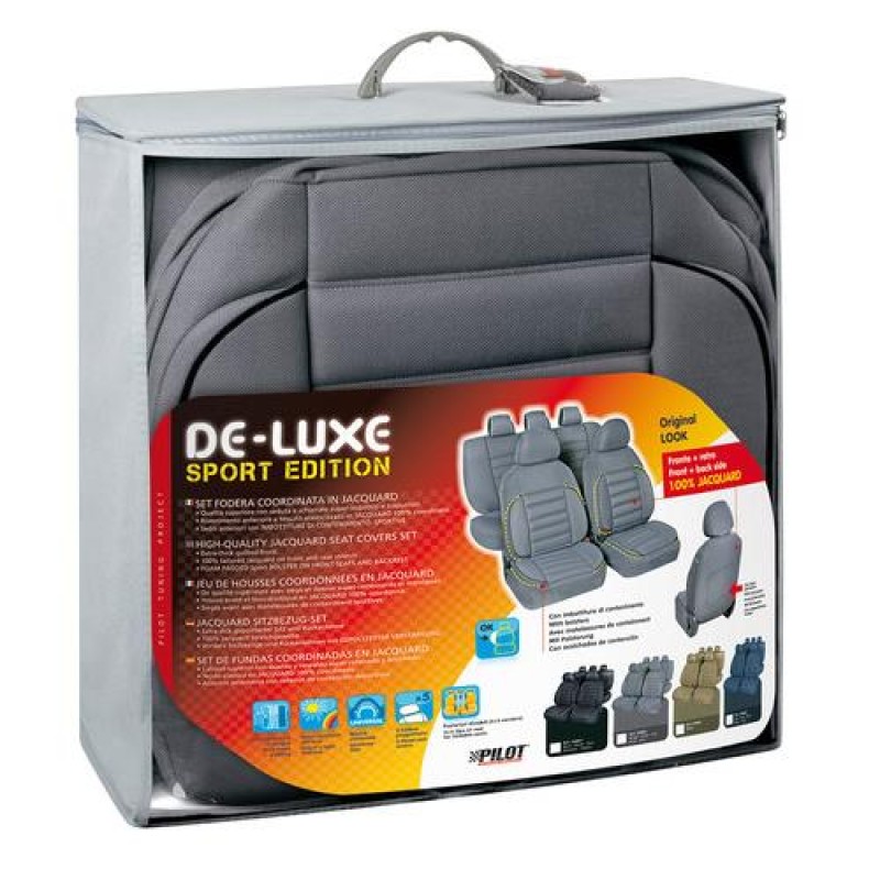 Καλύμματα Καθισμάτων DE-LUXE SPORT EDITION Υφασμα JACQUARD Σετ 4τεμ. Γκρι - Lampa - L5480.2 Καλύμματα Καθισμάτων DE-LUXE SPORT EDITION Υφασμα JACQUARD Σετ 4τεμ. Γκρι - Lampa - L5480.2