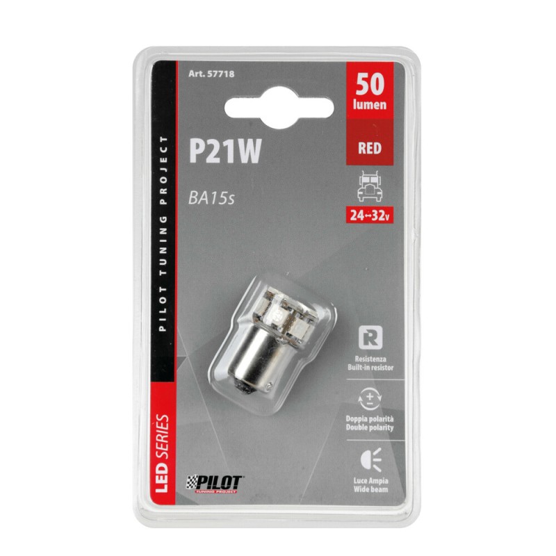 P21W 24/32V Ba15s 50lm 10xSMDx1CHIP LED CAN-BUS (ΦΟΥΝΤΟΥΚΙ) ΚΟΚΚΙΝΟ ΔΙΑΘΛΑΣΗΣ BLISTER LAMPA - 1 TEM. - Lampa - L5771.8 P21W 24/32V Ba15s 50lm 10xSMDx1CHIP LED CAN-BUS (ΦΟΥΝΤΟΥΚΙ) ΚΟΚΚΙΝΟ ΔΙΑΘΛΑΣΗΣ BLISTER LAMPA - 1 TEM. - Lampa - L5771.8
