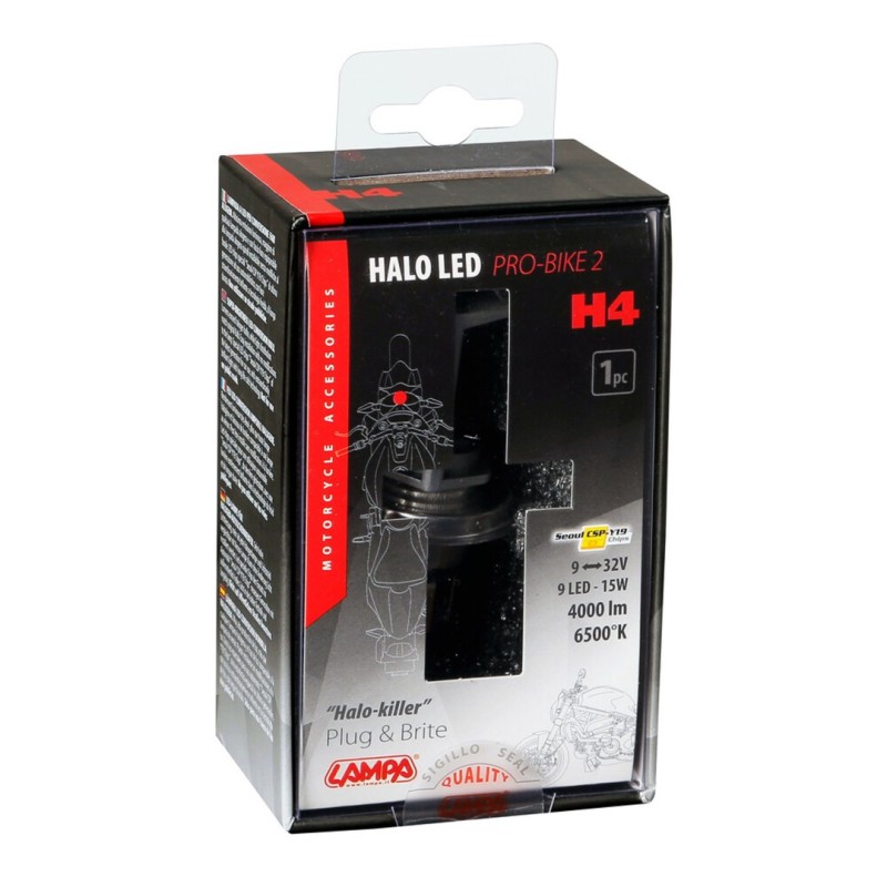 H4 9-32V 6.500K 2.000lm 15W P43t HALO LED PRO-BIKE 2 SEOUL CSP-Y19 CHIPS 1ΤΕΜ. LED KIT - Lampa - 5774.9-LM H4 9-32V 6.500K 2.000lm 15W P43t HALO LED PRO-BIKE 2 SEOUL CSP-Y19 CHIPS 1ΤΕΜ. LED KIT - Lampa - 5774.9-LM