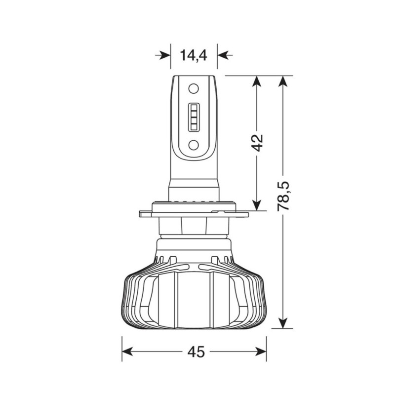 H7 9-32V 6.500K 4.500lm 40W PX26d HALO LED SERIE 5 BLASTER 8LED SEOUL 2ΤΕΜ. LED KIT - Lampa - L5779.2