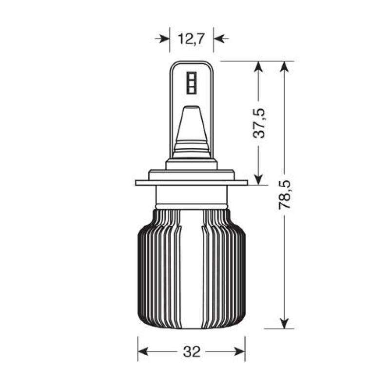 H7 9-32V PX26d 6LED 6.500K 4.000lm 20W SEOUL CSP-Y19chips HALO LED BLADE 1ΤΕΜ. - Lampa - L5780.8