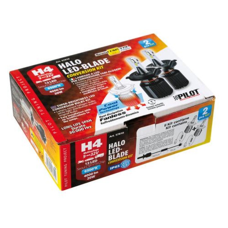 H4 9-32V P43t 12LED 6.500K 4.000lm 20W CANBUS SEOUL CSP-Y19chips HALO LED BLADE 2ΤΕΜ. - Lampa - L5781.0 H4 9-32V P43t 12LED 6.500K 4.000lm 20W CANBUS SEOUL CSP-Y19chips HALO LED BLADE 2ΤΕΜ. - Lampa - L5781.0
