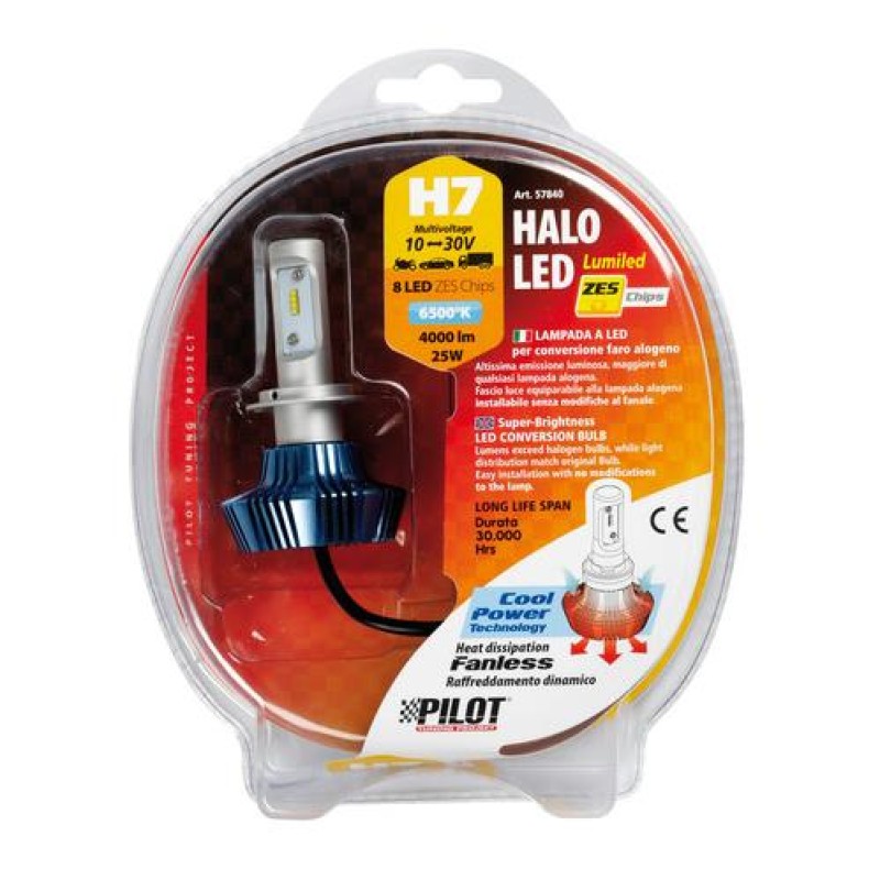 H7 10-30V 6.500K 4.000lm 25W PX26d HALO LED 8LED ZES CHIPS 1ΤΕΜ. - Lampa - L5784.0 H7 10-30V 6.500K 4.000lm 25W PX26d HALO LED 8LED ZES CHIPS 1ΤΕΜ. - Lampa - L5784.0