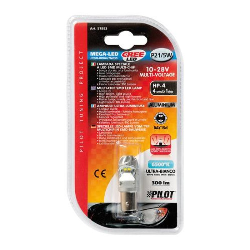 P21/5W 10-28V BAY15d MEGA-LED 300LM ΔΙΑΘΛΑΣΗΣ ΛΕΥΚΟ (ΔΙΠΟΛΙΚΟ) BLISTER 1ΤΕΜ. - Lampa - L5789.3