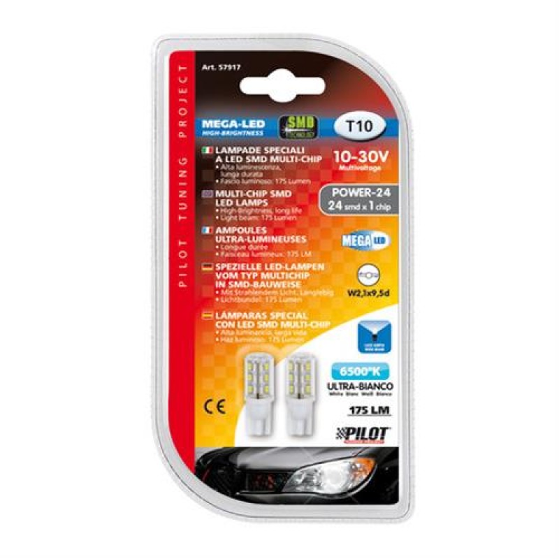 T10 10-30V W2,1x9,5d 175lm (καρφωτό) Λευκό Διάθλασης MEGA-LED 45 CREE-LED BLISTER 2τεμ. - Lampa - L5791.7 T10 10-30V W2,1x9,5d 175lm (καρφωτό) Λευκό Διάθλασης MEGA-LED 45 CREE-LED BLISTER 2τεμ. - Lampa - L5791.7