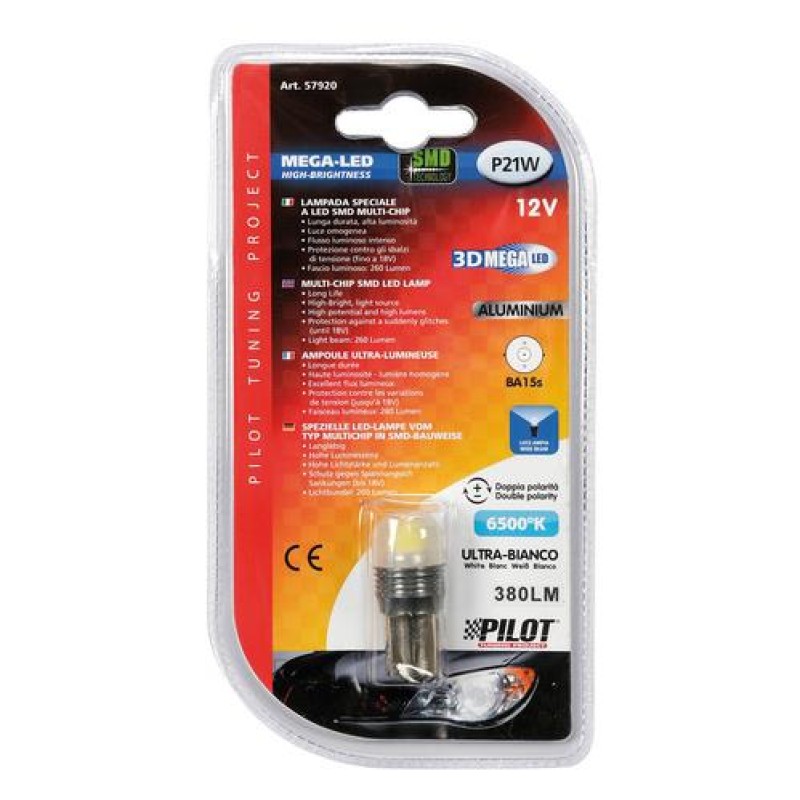P21W 12V MEGA-LED 3D 6.500K BA15s 380LM ΔΙΑΘΛΑΣΗΣ (ΜΟΝΟΠΟΛΙΚΟ -FIAT) BLISTER 1ΤΕΜ. - Lampa - L5792.0 P21W 12V MEGA-LED 3D 6.500K BA15s 380LM ΔΙΑΘΛΑΣΗΣ (ΜΟΝΟΠΟΛΙΚΟ -FIAT) BLISTER 1ΤΕΜ. - Lampa - L5792.0