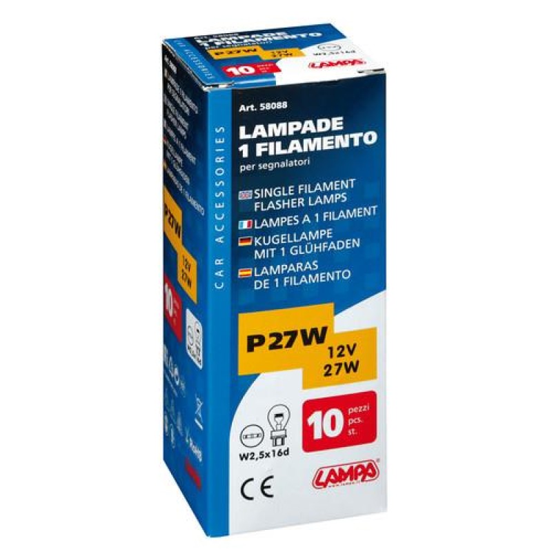 P27W 12V 27W W2,5x16d STANDAR LINE ΑΛΟΓΟΝΟΥ 10ΤΕΜ. ΚΟΥΤΙ ΓΙΑ JEEP - Lampa - L5808.8 P27W 12V 27W W2,5x16d STANDAR LINE ΑΛΟΓΟΝΟΥ 10ΤΕΜ. ΚΟΥΤΙ ΓΙΑ JEEP - Lampa - L5808.8