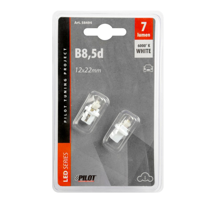 ΛΑΜΠΑΚΙΑ ΜΕ LED B8.5d ΛΕΥΚΟ ΦΩΣ ΚΑΡΦΙ - Lampa - 5849.4-LM