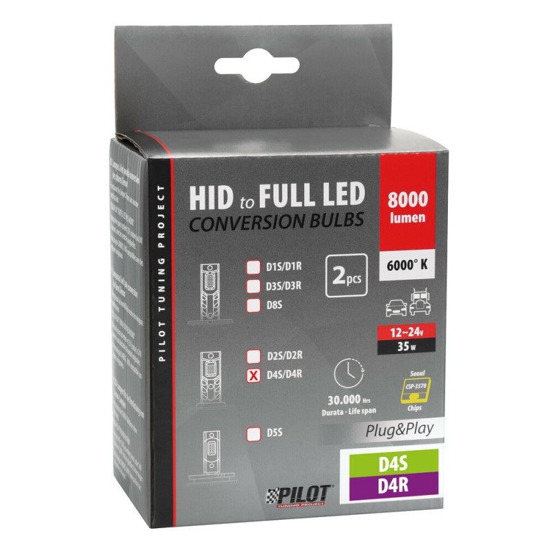 D4S/D4R 12/24V 35W 6.000K 8000lm LED SEOUL CSP-3570chips CAN BUS PLUG & PLAY LAMPA - 2ΤΕΜ. - Lampa - L5855.3 D4S/D4R 12/24V 35W 6.000K 8000lm LED SEOUL CSP-3570chips CAN BUS PLUG & PLAY LAMPA - 2ΤΕΜ. - Lampa - L5855.3