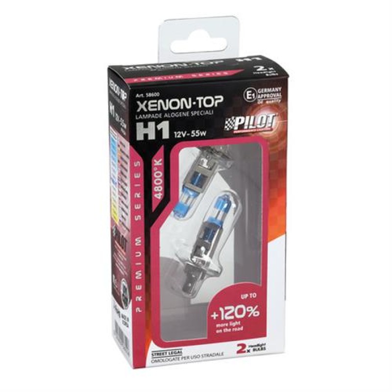 H1 12V 55W P14,5s XENON TOP 4.800K +120% φως 2τεμ. - Lampa - L5860.0 H1 12V 55W P14,5s XENON TOP 4.800K +120% φως 2τεμ. - Lampa - L5860.0