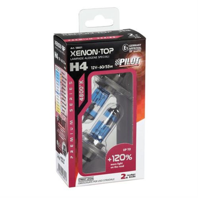H4 12V 60/55W P43t XENON TOP 4.800K +120% φως 2τεμ. - Lampa - L5860.1 H4 12V 60/55W P43t XENON TOP 4.800K +120% φως 2τεμ. - Lampa - L5860.1