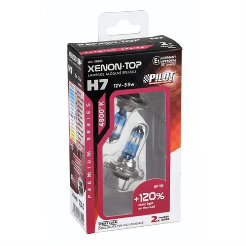 H7 12V 55W PX26d XENON TOP 4.800K +120% 2ΤΕΜ. - Lampa - L5860.2 H7 12V 55W PX26d XENON TOP 4.800K +120% 2ΤΕΜ. - Lampa - L5860.2