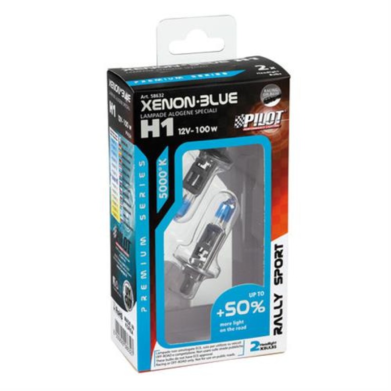 H1 12V 100W P14,5s XENON BLUE 5.000K +50% 2ΤΕΜ. - Lampa - L5863.2 H1 12V 100W P14,5s XENON BLUE 5.000K +50% 2ΤΕΜ. - Lampa - L5863.2