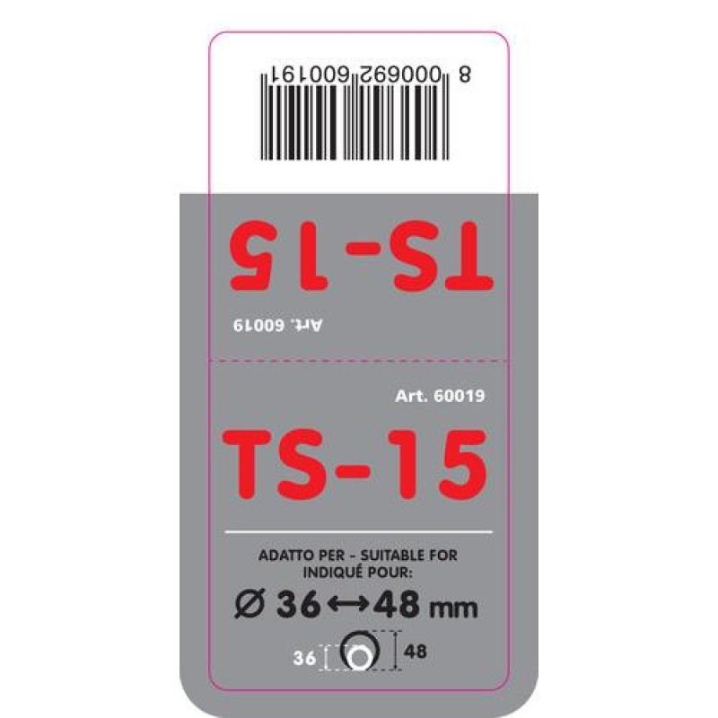 ΑΚΡΟ ΕΞΑΤΜΙΣΗΣ TS-15 36-48mm - ΣΤΡΟΓΓΥΛΟ - Lampa - L6001.9 ΑΚΡΟ ΕΞΑΤΜΙΣΗΣ TS-15 36-48mm - ΣΤΡΟΓΓΥΛΟ - Lampa - L6001.9