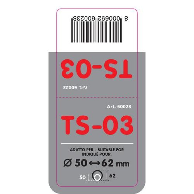 ΑΚΡΟ ΕΞΑΤΜΙΣΗΣ TS-3 50-62mm - ΟΒΑΛ ΚΟΦΤΟ - Lampa - L6002.3 ΑΚΡΟ ΕΞΑΤΜΙΣΗΣ TS-3 50-62mm - ΟΒΑΛ ΚΟΦΤΟ - Lampa - L6002.3