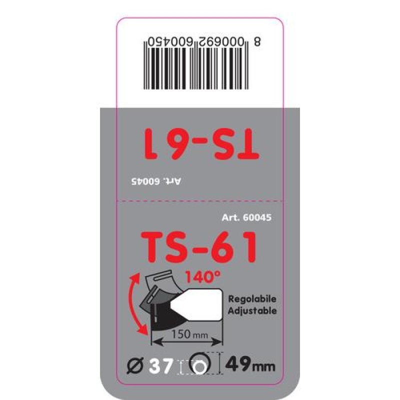 ΑΚΡΟ ΕΞΑΤΜΙΣΗΣ TS-61 37-49mm - ΛΟΞΟ 140 ΜΟΙΡΕΣ - Lampa - L6004.5 ΑΚΡΟ ΕΞΑΤΜΙΣΗΣ TS-61 37-49mm - ΛΟΞΟ 140 ΜΟΙΡΕΣ - Lampa - L6004.5
