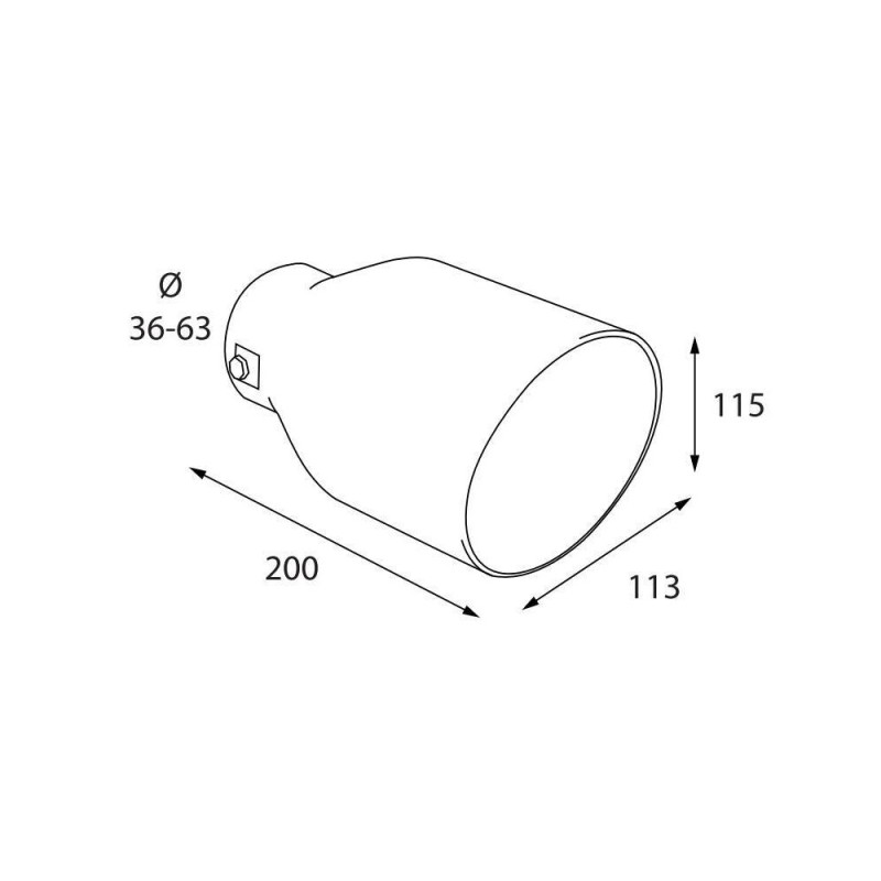 ΑΚΡΟ (ΜΠΟΥΚΑ) ΕΞΑΤΜΙΣΗΣ ΟΒΑΛ TS-79 36>63mm (ΜΗΚΟΣ: 200mm / ΦΑΡΔΟΣ: 113mm ) LAMPA - 1 TEM. - Lampa - L6006.3 ΑΚΡΟ (ΜΠΟΥΚΑ) ΕΞΑΤΜΙΣΗΣ ΟΒΑΛ TS-79 36>63mm (ΜΗΚΟΣ: 200mm / ΦΑΡΔΟΣ: 113mm ) LAMPA - 1 TEM. - Lampa - L6006.3