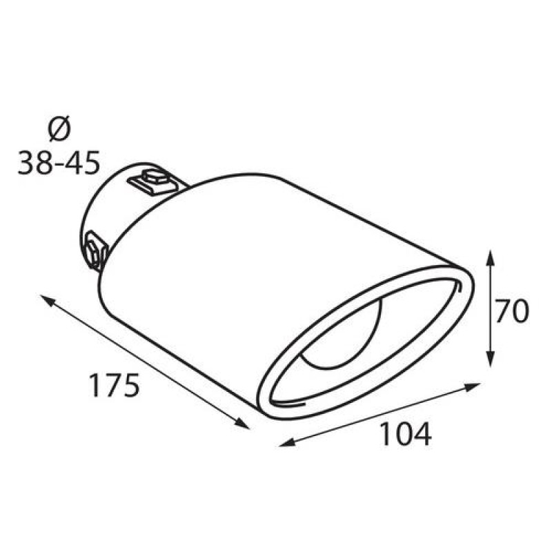 ΑΚΡΟ ΕΞΑΤΜΙΣΗΣ TS-58 Φ38-45mm - Lampa - L6011.0 ΑΚΡΟ ΕΞΑΤΜΙΣΗΣ TS-58 Φ38-45mm - Lampa - L6011.0