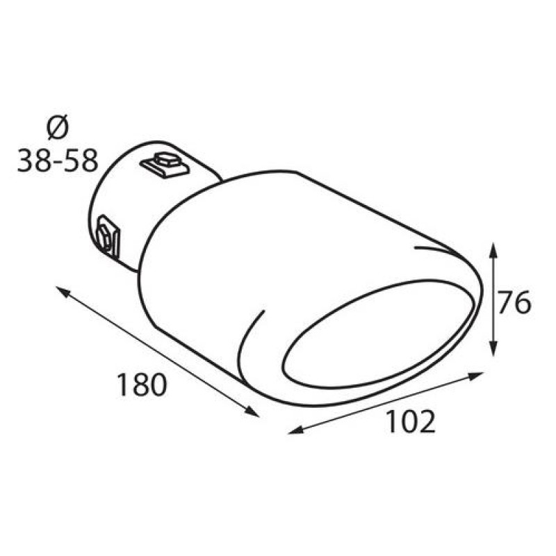 ΑΚΡΟ ΕΞΑΤΜΙΣΗΣ TS-64 Φ38-58mm - Lampa - L6011.2 ΑΚΡΟ ΕΞΑΤΜΙΣΗΣ TS-64 Φ38-58mm - Lampa - L6011.2