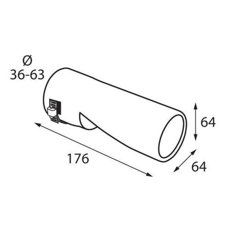 ΑΚΡΟ ΕΞΑΤΜΙΣΗΣ TS-69 36-63mm ΚΟΜΜΕΝΟ - Lampa - L6011.7 ΑΚΡΟ ΕΞΑΤΜΙΣΗΣ TS-69 36-63mm ΚΟΜΜΕΝΟ - Lampa - L6011.7