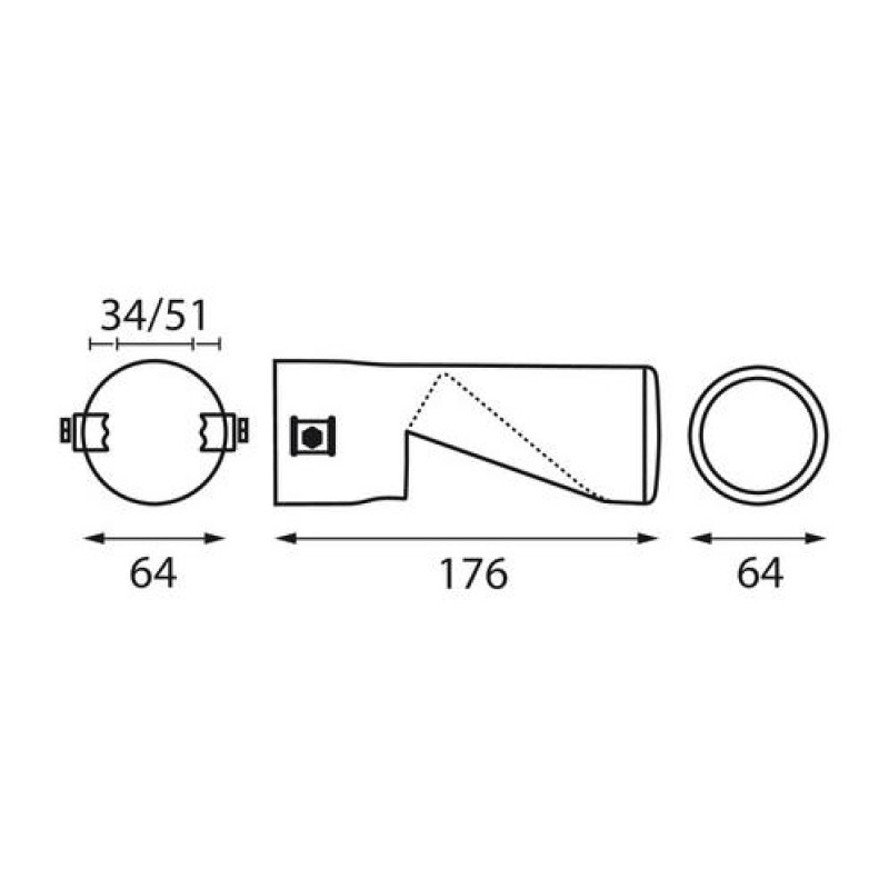 ΑΚΡΟ ΕΞΑΤΜΙΣΗΣ TS-69 36-63mm ΚΟΜΜΕΝΟ - Lampa - L6011.7 ΑΚΡΟ ΕΞΑΤΜΙΣΗΣ TS-69 36-63mm ΚΟΜΜΕΝΟ - Lampa - L6011.7