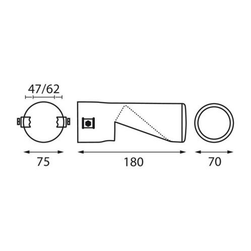 ΑΚΡΟ ΕΞΑΤΜΙΣΗΣ TS-70 45-72mm ΚΟΜΜΕΝΟ - Lampa - L6011.8 ΑΚΡΟ ΕΞΑΤΜΙΣΗΣ TS-70 45-72mm ΚΟΜΜΕΝΟ - Lampa - L6011.8