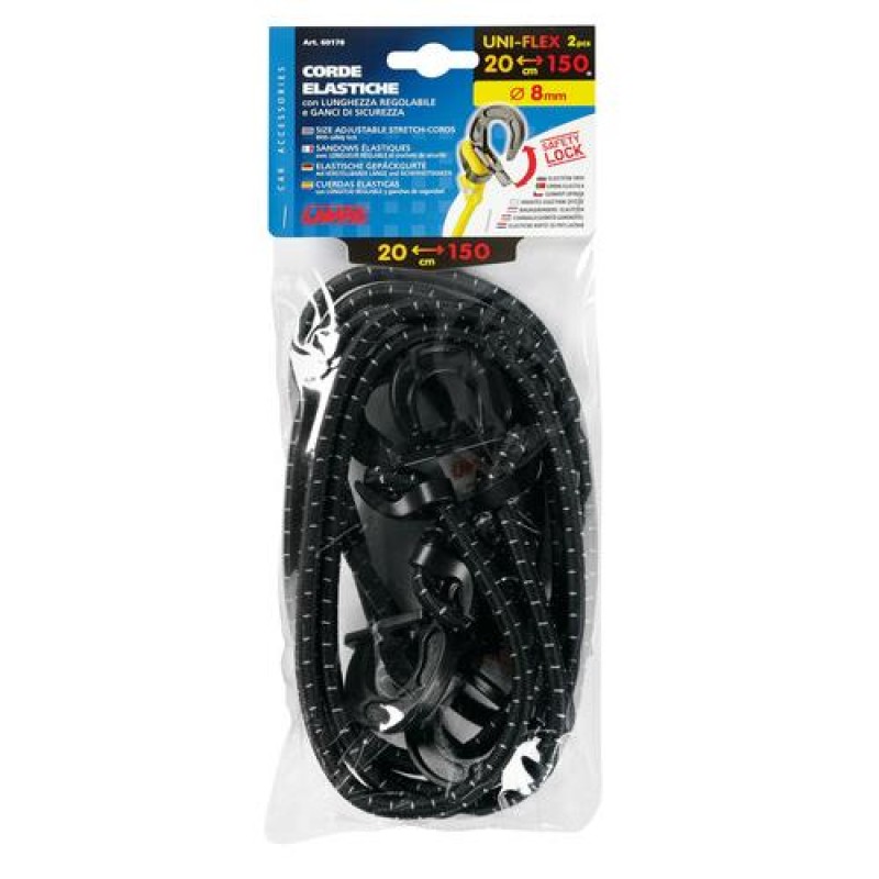 ΧΤΑΠΟΔΙΑ ΕΛΑΣΤΙΚΑ ΜΕ ΓΑΝΤΖΟ 8mm 20-150cm 2ΤΕΜ. - Lampa - 6017.8-LB-LM ΧΤΑΠΟΔΙΑ ΕΛΑΣΤΙΚΑ ΜΕ ΓΑΝΤΖΟ 8mm 20-150cm 2ΤΕΜ. - Lampa - 6017.8-LB-LM