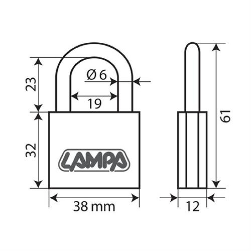 ΛΟΥΚΕΤΟ 40mm STANDARD ΜΕ 3 ΚΛΕΙΔΙΑ - Lampa - L6542.0 ΛΟΥΚΕΤΟ 40mm STANDARD ΜΕ 3 ΚΛΕΙΔΙΑ - Lampa - L6542.0