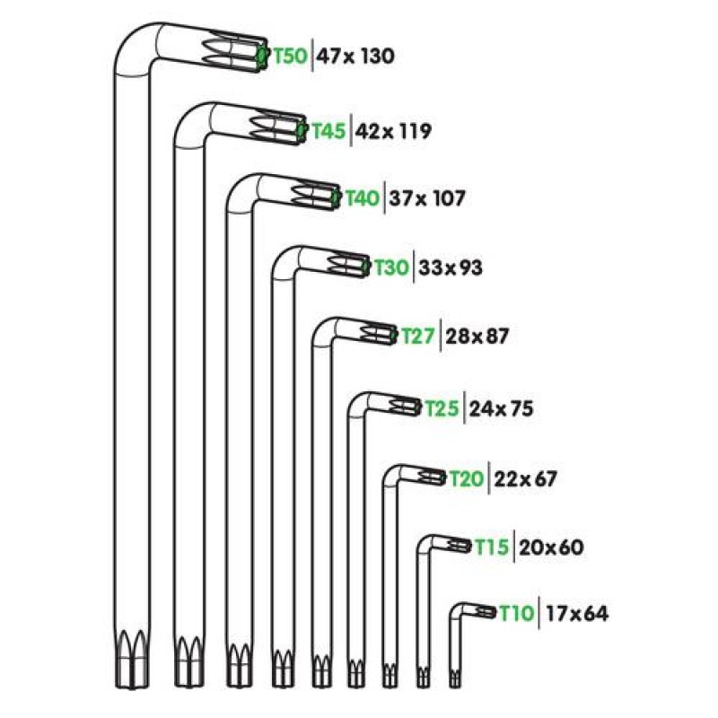 TORX ΚΛΕΙΔΙΑ 9 ΤΕΜΑΧΙΩΝ (T10/15/20/25/27/30/40/45/50) ΧΡΩΜΙΟ-ΒΑΝΑΔΙΟ (CRV) - Lampa - L6600.4 TORX ΚΛΕΙΔΙΑ 9 ΤΕΜΑΧΙΩΝ (T10/15/20/25/27/30/40/45/50) ΧΡΩΜΙΟ-ΒΑΝΑΔΙΟ (CRV) - Lampa - L6600.4