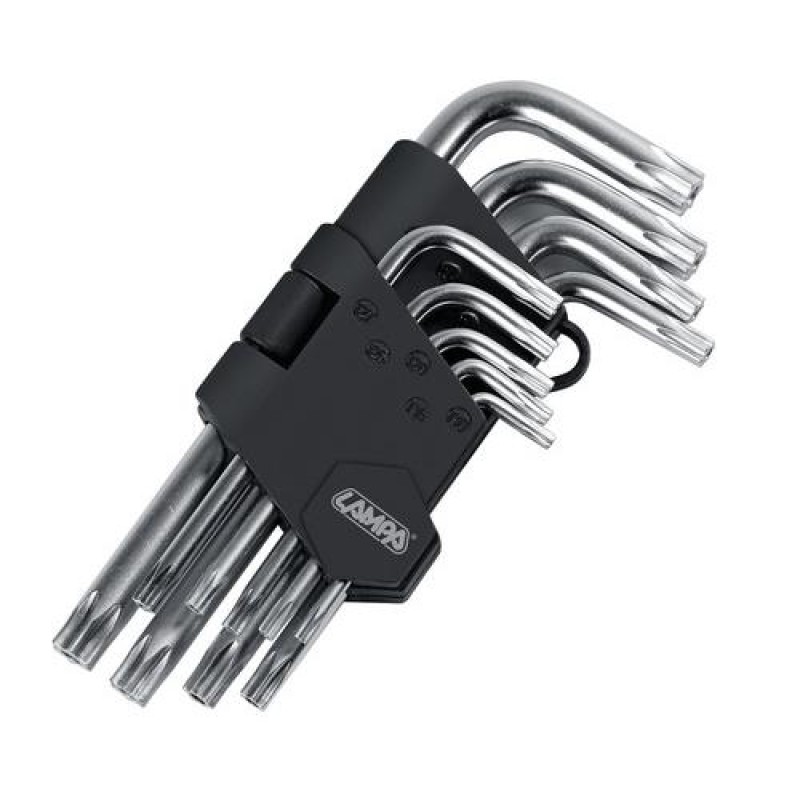 TORX ΚΛΕΙΔΙΑ 9 ΤΕΜΑΧΙΩΝ (T10/15/20/25/27/30/40/45/50) ΧΡΩΜΙΟ-ΒΑΝΑΔΙΟ (CRV) - Lampa - L6600.4 TORX ΚΛΕΙΔΙΑ 9 ΤΕΜΑΧΙΩΝ (T10/15/20/25/27/30/40/45/50) ΧΡΩΜΙΟ-ΒΑΝΑΔΙΟ (CRV) - Lampa - L6600.4