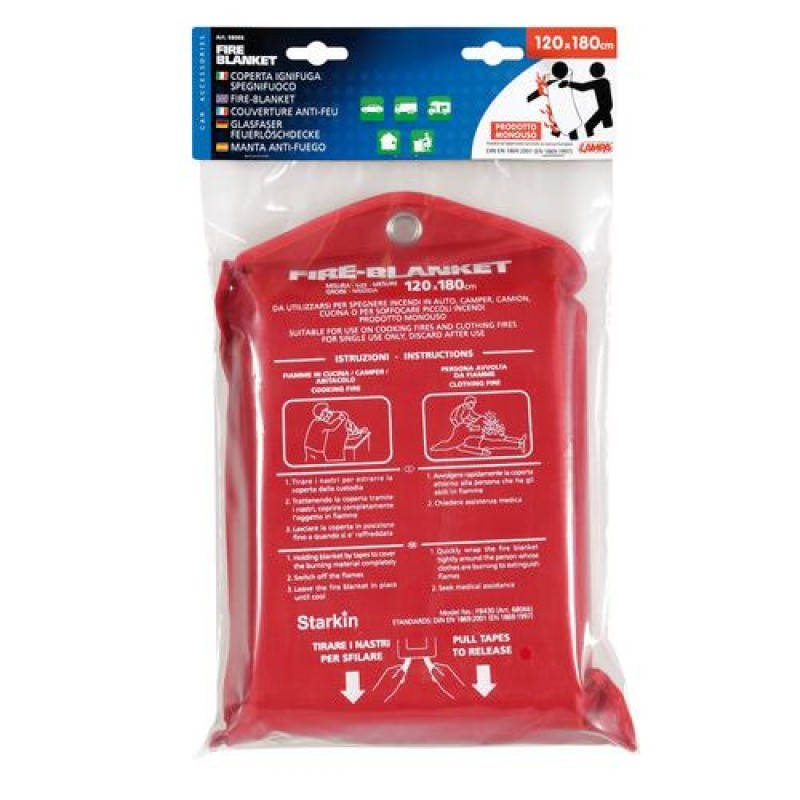 ΚΟΥΒΕΡΤΑ ΠΡΟΣΤΑΣΙΑΣ ΑΠΟ ΤΗΝ ΦΩΤΙΑ FIRE-BLANKET 120x180cm - Lampa - L6806.6