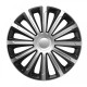ΤΑΣΙ 13" HUBCAP TREND SILVER BLACK - ΣΕΤ 4ΤΕΜ ΣΕ ΚΟΥΤΙ ΑΜΙΟ - 4 ΤΕΜ. - Amio - 6827/AM