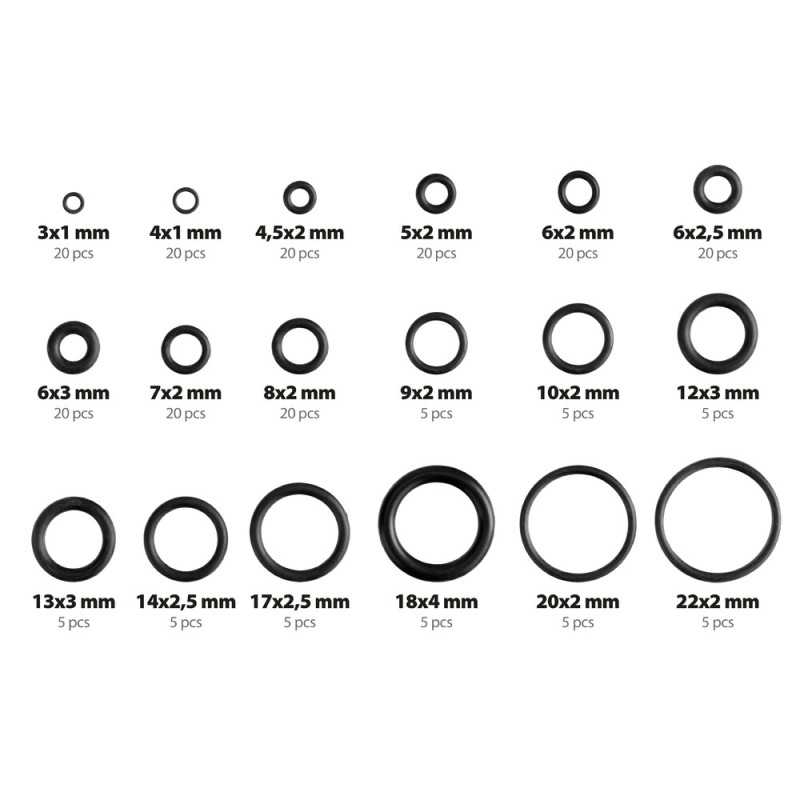 ΛΑΣΤΙΧΑΚΙΑ O-RING ΚΑΣΕΤΙΝΑ 18 ΔΙΑΦΟΡΕΤΙΚΩΝ ΔΙΑΣΤΑΣΕΩΝ 225ΤΕΜ. - Lampa - L6991.4 ΛΑΣΤΙΧΑΚΙΑ O-RING ΚΑΣΕΤΙΝΑ 18 ΔΙΑΦΟΡΕΤΙΚΩΝ ΔΙΑΣΤΑΣΕΩΝ 225ΤΕΜ. - Lampa - L6991.4