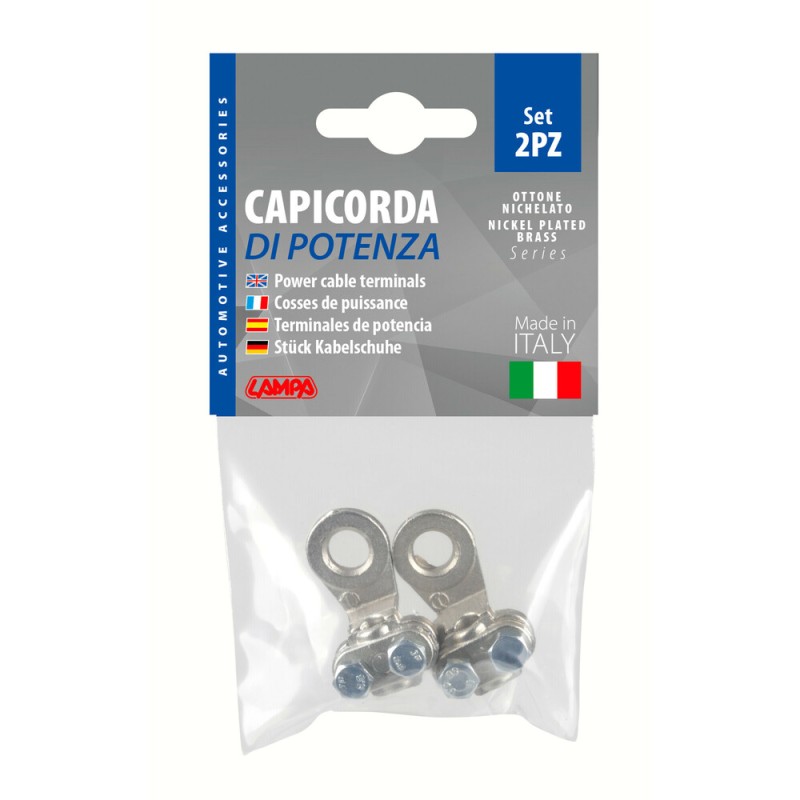 ΑΚΡΟΔΕΚΤΕΣ ΚΑΛΩΔΙΩΝ ΜΠΑΤΑΡΙΑΣ 25mm² ΜΕ ΤΡΥΠΑ 8mm ΜΕ ΠΛΑΚΑ ΣΥΣΦΙΞΗΣ 2ΤΕΜ - Lampa - L6992.5 ΑΚΡΟΔΕΚΤΕΣ ΚΑΛΩΔΙΩΝ ΜΠΑΤΑΡΙΑΣ 25mm² ΜΕ ΤΡΥΠΑ 8mm ΜΕ ΠΛΑΚΑ ΣΥΣΦΙΞΗΣ 2ΤΕΜ - Lampa - L6992.5