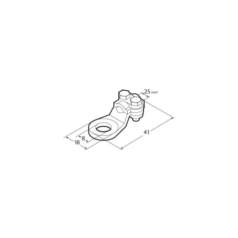 ΑΚΡΟΔΕΚΤΕΣ ΚΑΛΩΔΙΩΝ ΜΠΑΤΑΡΙΑΣ 25mm² ΜΕ ΤΡΥΠΑ 8mm ΜΕ ΠΛΑΚΑ ΣΥΣΦΙΞΗΣ 2ΤΕΜ - Lampa - L6992.5 ΑΚΡΟΔΕΚΤΕΣ ΚΑΛΩΔΙΩΝ ΜΠΑΤΑΡΙΑΣ 25mm² ΜΕ ΤΡΥΠΑ 8mm ΜΕ ΠΛΑΚΑ ΣΥΣΦΙΞΗΣ 2ΤΕΜ - Lampa - L6992.5
