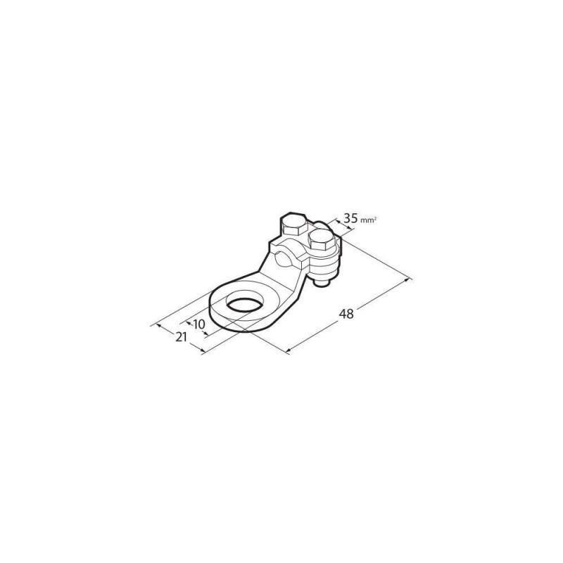 ΑΚΡΟΔΕΚΤΕΣ ΚΑΛΩΔΙΩΝ ΜΠΑΤΑΡΙΑΣ 35mm² ΜΕ ΤΡΥΠΑ 10mm ΜΕ ΠΛΑΚΑ ΣΥΣΦΙΞΗΣ 2ΤΕΜ - Lampa - L6992.6 ΑΚΡΟΔΕΚΤΕΣ ΚΑΛΩΔΙΩΝ ΜΠΑΤΑΡΙΑΣ 35mm² ΜΕ ΤΡΥΠΑ 10mm ΜΕ ΠΛΑΚΑ ΣΥΣΦΙΞΗΣ 2ΤΕΜ - Lampa - L6992.6