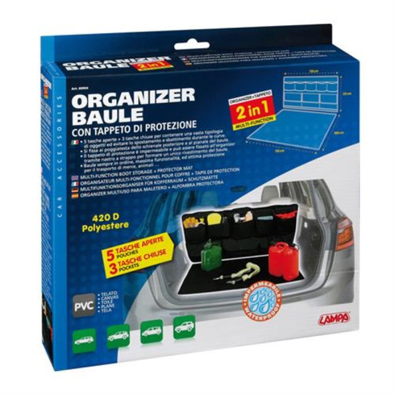 ORGANIZER ΚΑΙ ΚΑΛΥΜΜΑ ΠΟΡΤ-ΜΠΑΓΚΑΖ ΑΔΙΑΒΡΟΧΟ 2in1 110x100cm+110x55cm - Lampa - L6995.4 ORGANIZER ΚΑΙ ΚΑΛΥΜΜΑ ΠΟΡΤ-ΜΠΑΓΚΑΖ ΑΔΙΑΒΡΟΧΟ 2in1 110x100cm+110x55cm - Lampa - L6995.4
