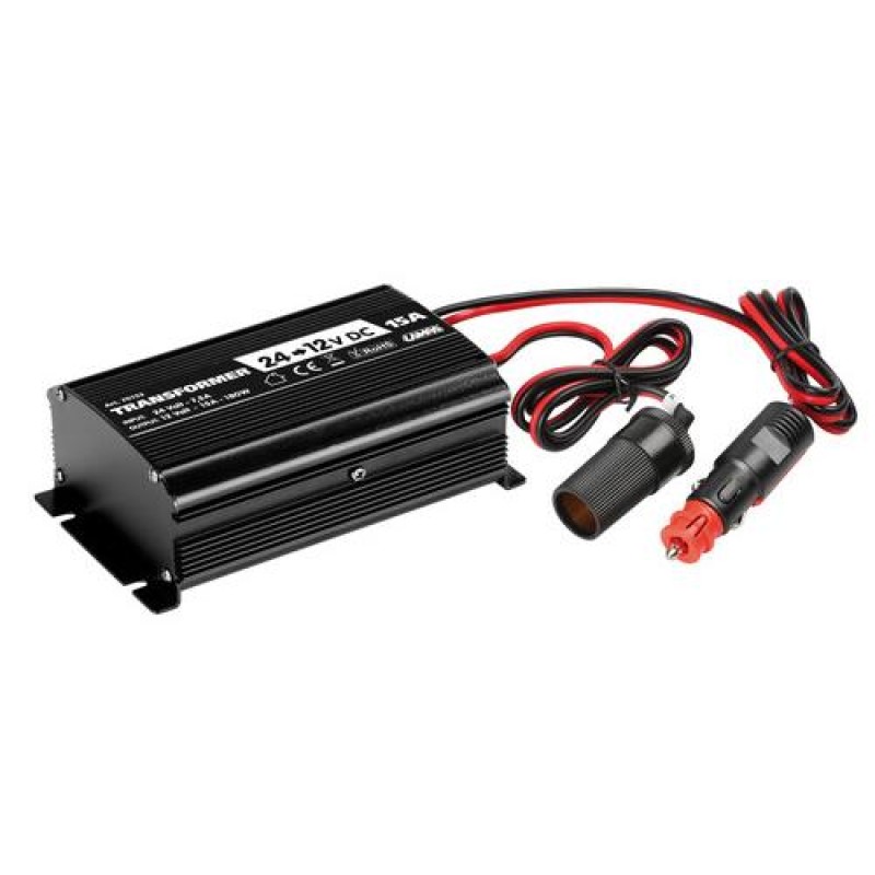 ΜΕΤΑΣΧΗΜΑΤΙΣΤΗΣ ΑΝΑΠΤΗΡΑ ΑΠΟ 24V (7,5Α) ΣΕ 12V (15A) 180W ΜΕ ΚΑΛΩΔΙΟ 75cm - Lampa - L7015.3 ΜΕΤΑΣΧΗΜΑΤΙΣΤΗΣ ΑΝΑΠΤΗΡΑ ΑΠΟ 24V (7,5Α) ΣΕ 12V (15A) 180W ΜΕ ΚΑΛΩΔΙΟ 75cm - Lampa - L7015.3