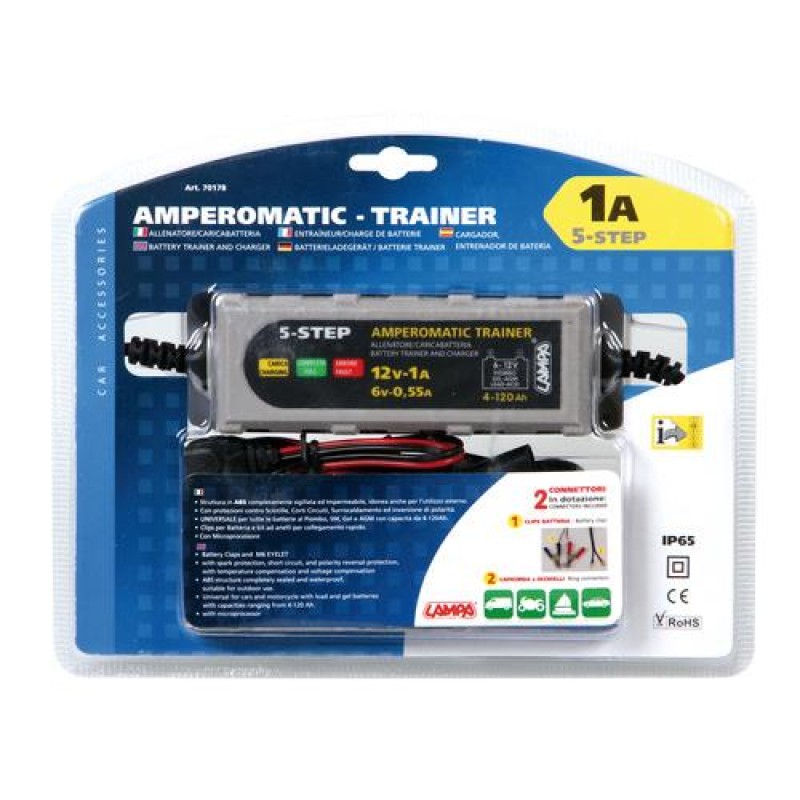 ΦΟΡΤΙΣΤΗΣ ΜΠΑΤΑΡΙΑΣ AMPEROMATIC TRAINER - 6/12V 1A - Lampa - 7017.8-LM ΦΟΡΤΙΣΤΗΣ ΜΠΑΤΑΡΙΑΣ AMPEROMATIC TRAINER - 6/12V 1A - Lampa - 7017.8-LM