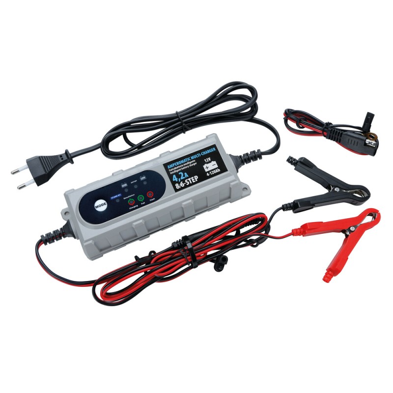 ΦΟΡΤΙΣΤΗΣ ΜΠΑΤΑΡΙΑΣ AMPEROMATIC MULTI-CHARGER 12V 4,2A 4>120Ah STD-SMF-EFB-AGM-START & STOP - Lampa - L7020.8 ΦΟΡΤΙΣΤΗΣ ΜΠΑΤΑΡΙΑΣ AMPEROMATIC MULTI-CHARGER 12V 4,2A 4>120Ah STD-SMF-EFB-AGM-START & STOP - Lampa - L7020.8