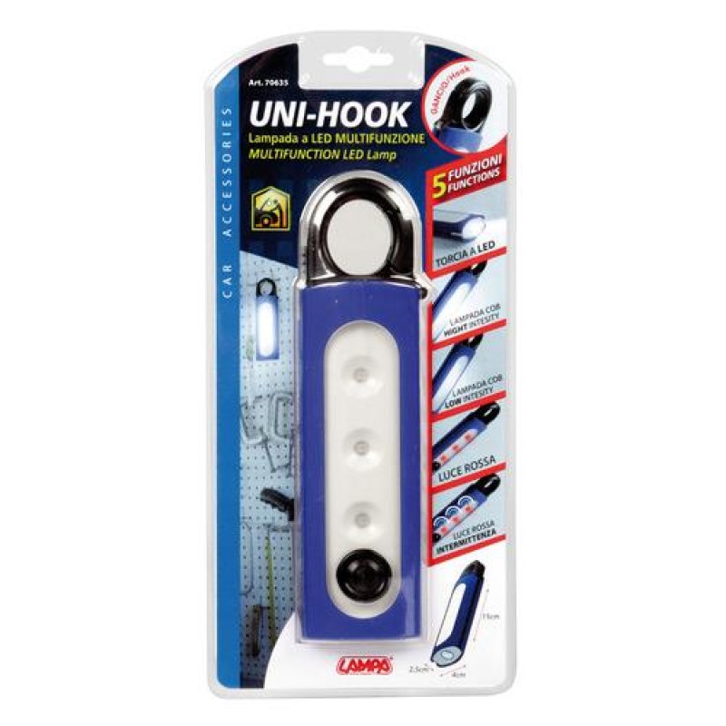 ΦΑΚΟΣ ΣΥΝΕΡΓΕΙΟΥ HOOK-LITE ΜΠΑΤΑΡΙΑΣ ΜΕ ΓΑΝΤΖΟ 5 ΛΕΙΤΟΥΡΓΙΕΣ 5LED 3W 180lm 7000K 40x25x150mm - Lampa - L7063.6 ΦΑΚΟΣ ΣΥΝΕΡΓΕΙΟΥ HOOK-LITE ΜΠΑΤΑΡΙΑΣ ΜΕ ΓΑΝΤΖΟ 5 ΛΕΙΤΟΥΡΓΙΕΣ 5LED 3W 180lm 7000K 40x25x150mm - Lampa - L7063.6