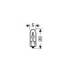 ΛΑΜΠΑ ΨΕΙΡΑ ΑΚΑΛΥΚΗ 12V/1.2W Τ5 W2x4.6d ΔΙΑΦΑΝΗ 10τεμ. - Lampa - L5809.1
