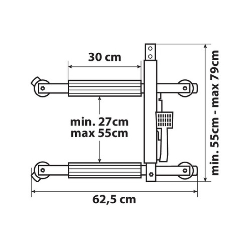 ΓΡΥΛΟΣ ΥΔΡΑΥΛΙΚΟΣ ΜΕ ΡΟΔΑΚΙΑ (680 kg) - 1 ΤΕΜ. - Lampa - L7150.5 ΓΡΥΛΟΣ ΥΔΡΑΥΛΙΚΟΣ ΜΕ ΡΟΔΑΚΙΑ (680 kg) - 1 ΤΕΜ. - Lampa - L7150.5