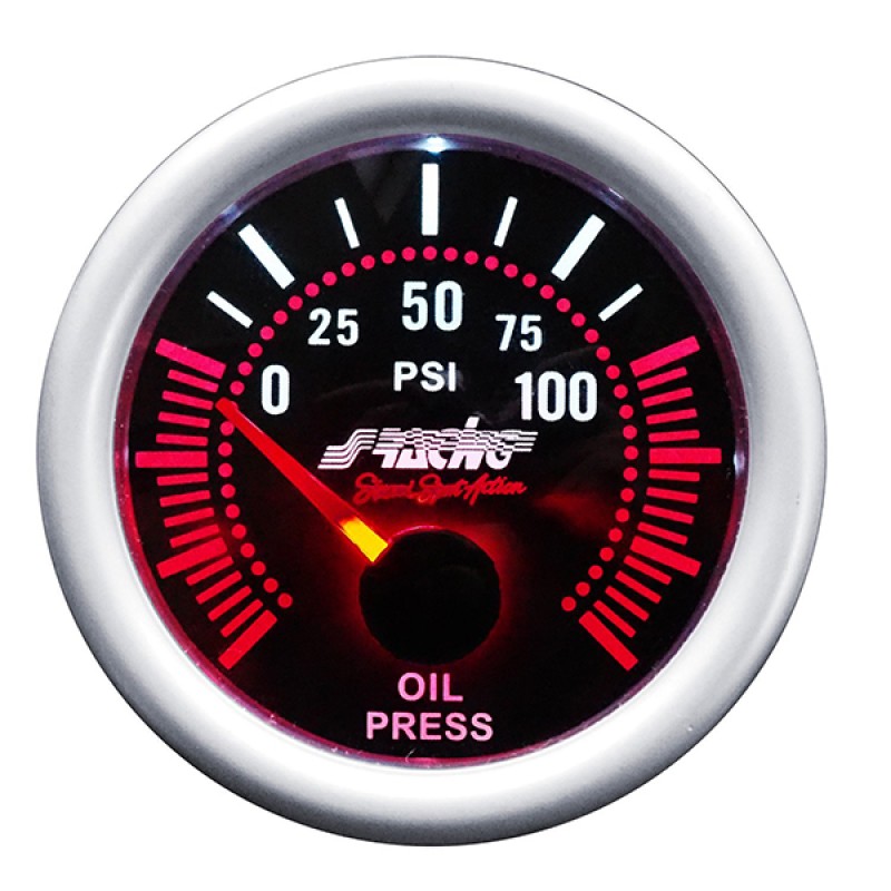 ΠΙΕΣΗ ΛΑΔΙΟΥ 52mm 2 INCH ΜΑΥΡΟ ΜΕ ΚΟΚΚΙΝΟ ΦΩΤΙΣΜΟ - Simoni Racing - ΟΡΓ/OP/A ΠΙΕΣΗ ΛΑΔΙΟΥ 52mm 2 INCH ΜΑΥΡΟ ΜΕ ΚΟΚΚΙΝΟ ΦΩΤΙΣΜΟ - Simoni Racing - ΟΡΓ/OP/A