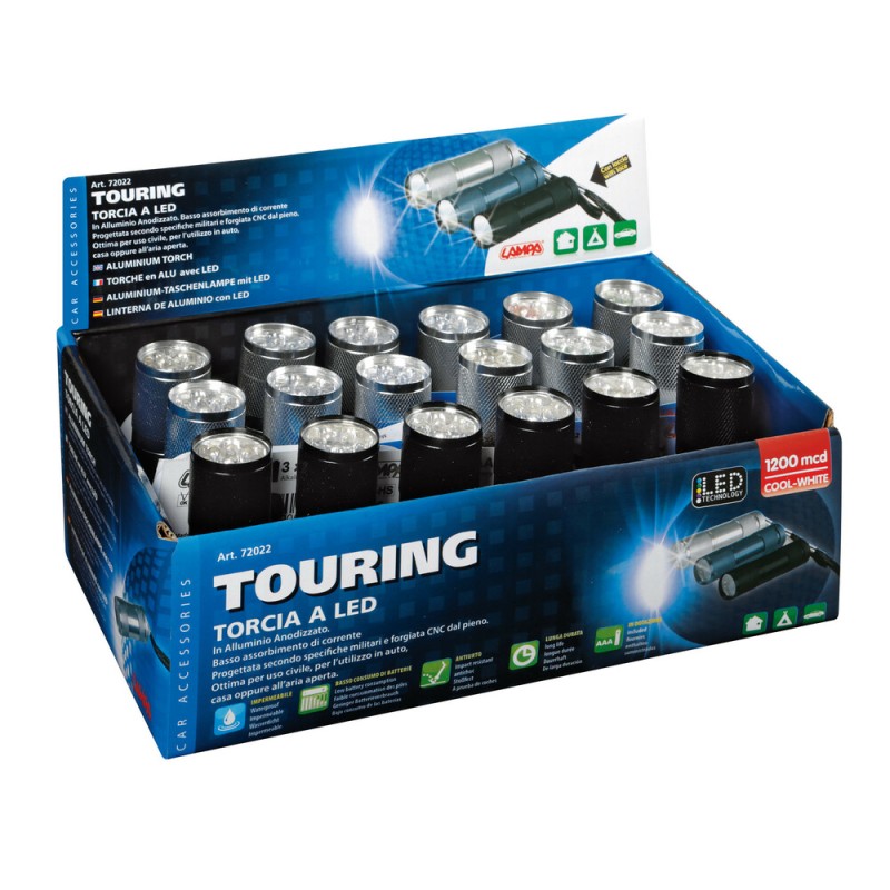 ΦΑΚΟΣ TOURING 9 LED - 1200 MCD - 90 Χ 26 mm (ΑΔΙΑΒΡΟΧΟΣ/ΑΛΟΥΜΙΝΙΟΥ) LAMPA - ΚΟΥΤΙ 18 ΤΕΜ - Lampa - L7202.2D ΦΑΚΟΣ TOURING 9 LED - 1200 MCD - 90 Χ 26 mm (ΑΔΙΑΒΡΟΧΟΣ/ΑΛΟΥΜΙΝΙΟΥ) LAMPA - ΚΟΥΤΙ 18 ΤΕΜ - Lampa - L7202.2D