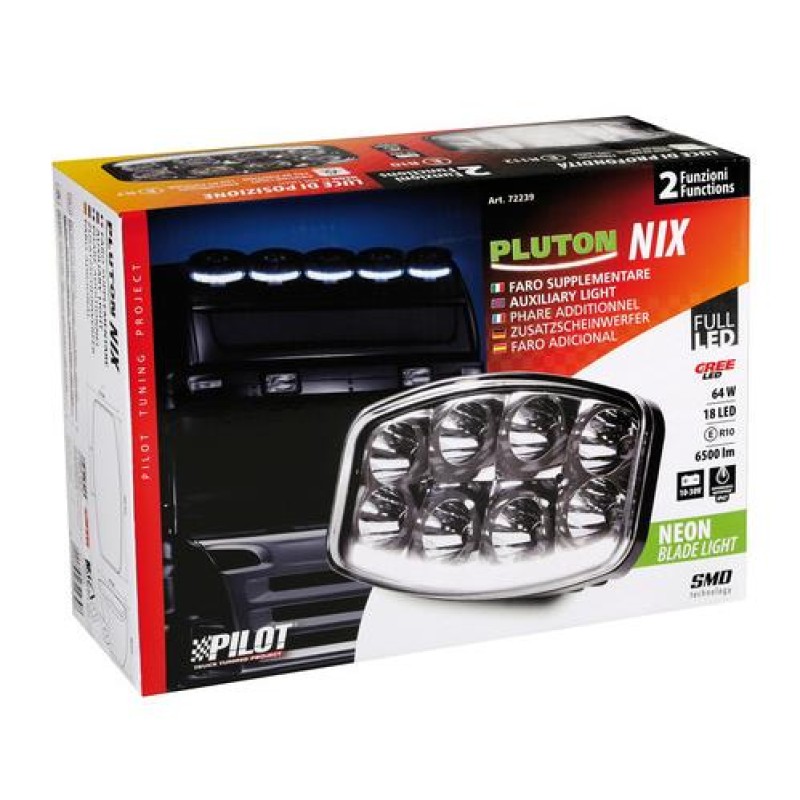 ΠΡΟΒΟΛΕΑΣ PLUTON NIX 10-30V 18CREE LED 64W 6500lm ΚΑΡΦΙ ΜΕ NEON ΘΕΣΕΩΣ 245x170x89mm 1ΤΕΜ. - Lampa - L7223.9 ΠΡΟΒΟΛΕΑΣ PLUTON NIX 10-30V 18CREE LED 64W 6500lm ΚΑΡΦΙ ΜΕ NEON ΘΕΣΕΩΣ 245x170x89mm 1ΤΕΜ. - Lampa - L7223.9