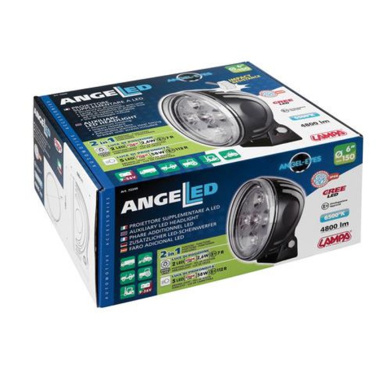 ΠΡΟΒΟΛΕΑΣ ANGEL-LED 9-36V 7LED 4.800LM 6.500K 150mm 2 ΛΕΙΤΟΥΡΓΙΩΝ ΑΔΙΑΒΡΟΧΟΣ 1ΤΕΜ. - Lampa - L7224.9 ΠΡΟΒΟΛΕΑΣ ANGEL-LED 9-36V 7LED 4.800LM 6.500K 150mm 2 ΛΕΙΤΟΥΡΓΙΩΝ ΑΔΙΑΒΡΟΧΟΣ 1ΤΕΜ. - Lampa - L7224.9