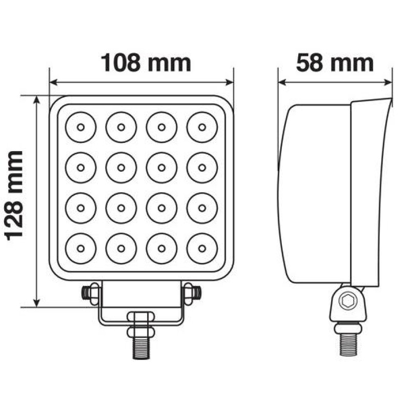 ΠΡΟΒΟΛΕΑΣ ΕΡΓΑΣΙΑΣ WL-25 16LED 48W 3300lm 10-30V (108x128x58mm) ΦΩΣ ΔΙΑΘΛΑΣΗΣ -1ΤΕΜ. - Lampa - L7229.9 ΠΡΟΒΟΛΕΑΣ ΕΡΓΑΣΙΑΣ WL-25 16LED 48W 3300lm 10-30V (108x128x58mm) ΦΩΣ ΔΙΑΘΛΑΣΗΣ -1ΤΕΜ. - Lampa - L7229.9