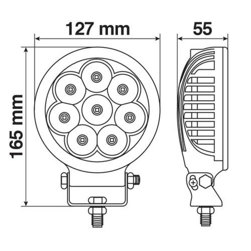 Προβολέας οδήγησης MERCURY με 8 Led Στρογγυλός - Lampa - L7232.3 Προβολέας οδήγησης MERCURY με 8 Led Στρογγυλός - Lampa - L7232.3