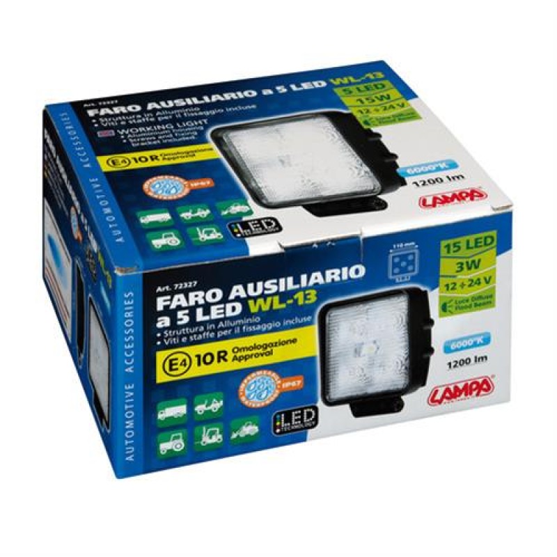 ΠΡΟΒΟΛΕΑΣ ΕΡΓΑΣΙΑΣ WL-13 15W 1200LM 12/24V ΜΕ 5 LED 10-30V 6.000K (110x140x45mm) ΦΩΣ ΔΙΑΘΛΑΣΗΣ -1ΤΕΜ. - Lampa - L7232.7 ΠΡΟΒΟΛΕΑΣ ΕΡΓΑΣΙΑΣ WL-13 15W 1200LM 12/24V ΜΕ 5 LED 10-30V 6.000K (110x140x45mm) ΦΩΣ ΔΙΑΘΛΑΣΗΣ -1ΤΕΜ. - Lampa - L7232.7